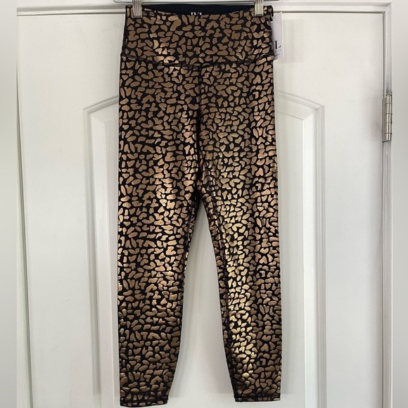 IVL Collective Gold Foil Animal Print Legging - 4 - Picture 2 of 4